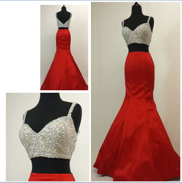 red sparkly two piece